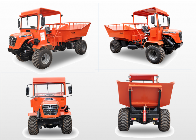 De compacte Minikippersvrachtwagen/de Vrachtwagen Eenvoudige Lader 4wd van de Structuurlandbouw van de Landbouwbedrijfdienst 5