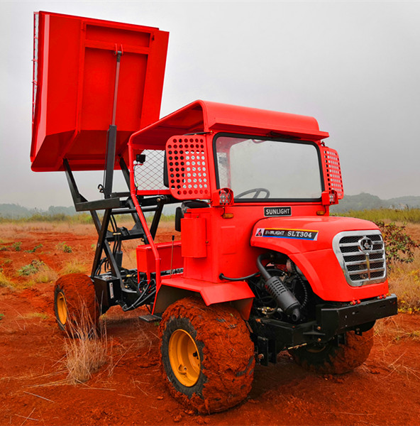 De gearticuleerde Kipwagen 30HP van de Chassis Miniplaats voor de Mijnbouw 4WD van de Landbouwbouw 1